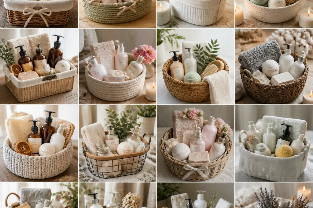 15 Bath Set Gift Basket DIY Ideas For A Cozy Spa Night