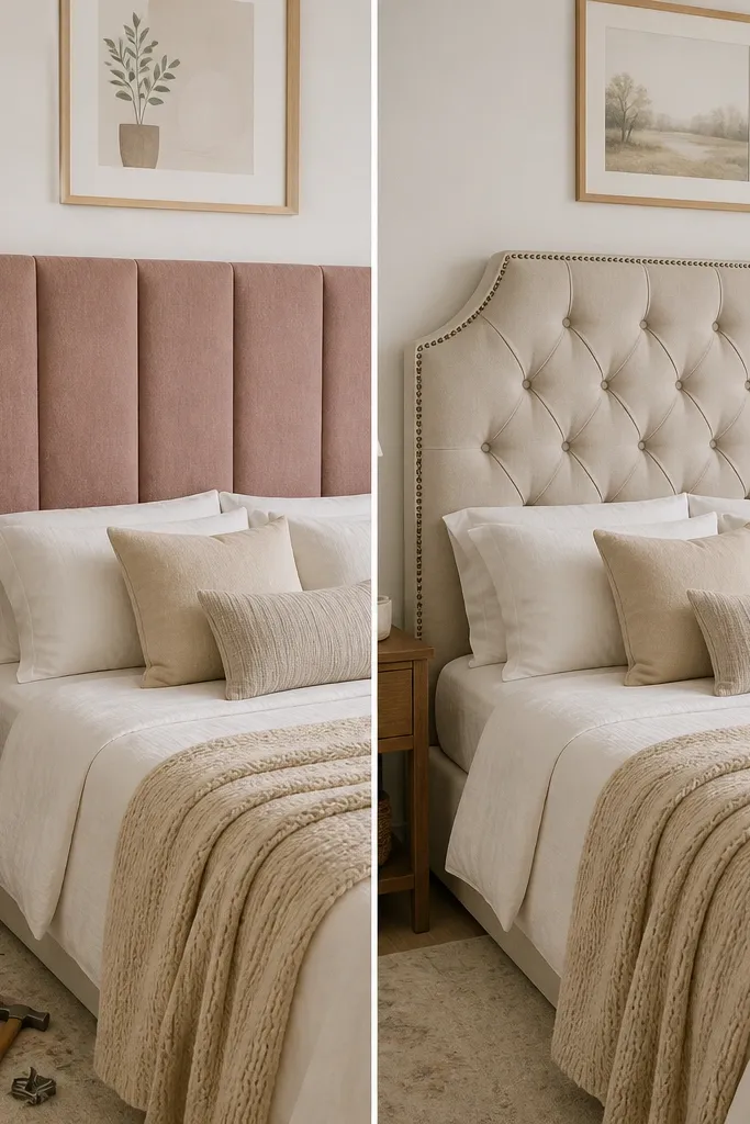 Comparison DIY Headboard Upholstered Ideas vs Store-Bought