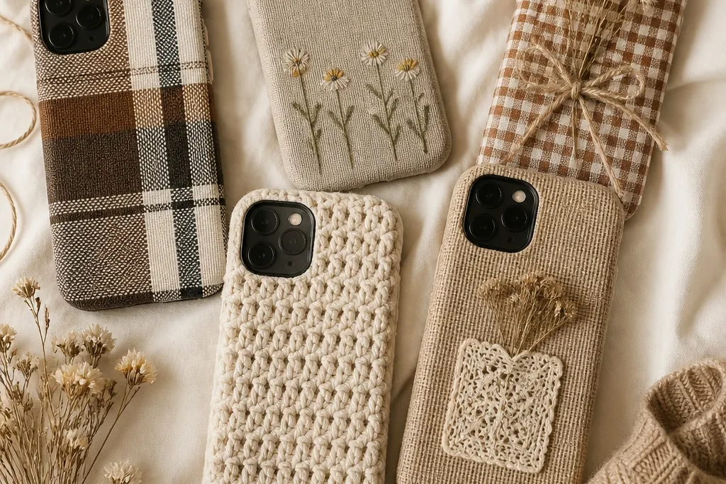 Cozy Phone Covers DIY warm aesthetic