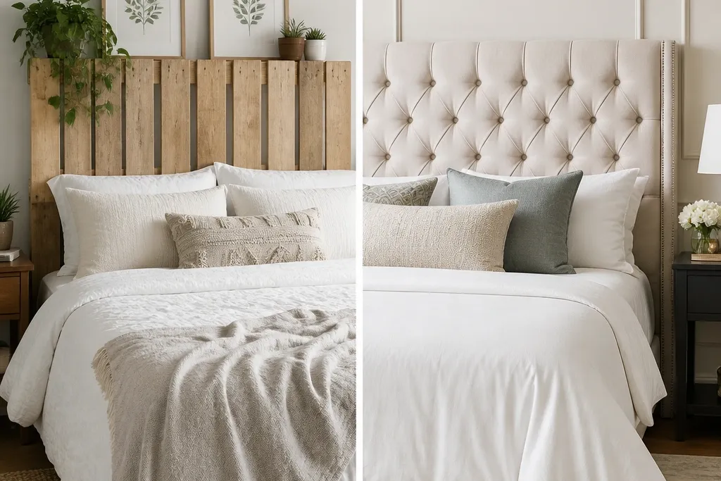 DIY Queen Headboard Ideas vs Buying New