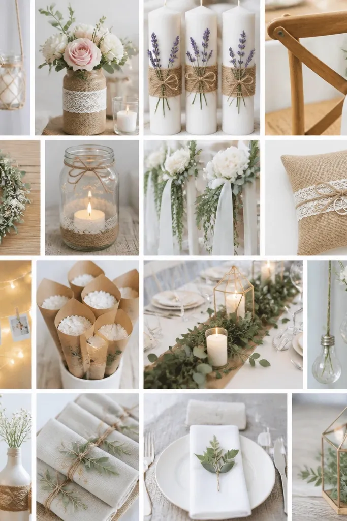 25 DIY Wedding Crafts Ideas For A Gorgeous Celebration seasonal_evergreen
