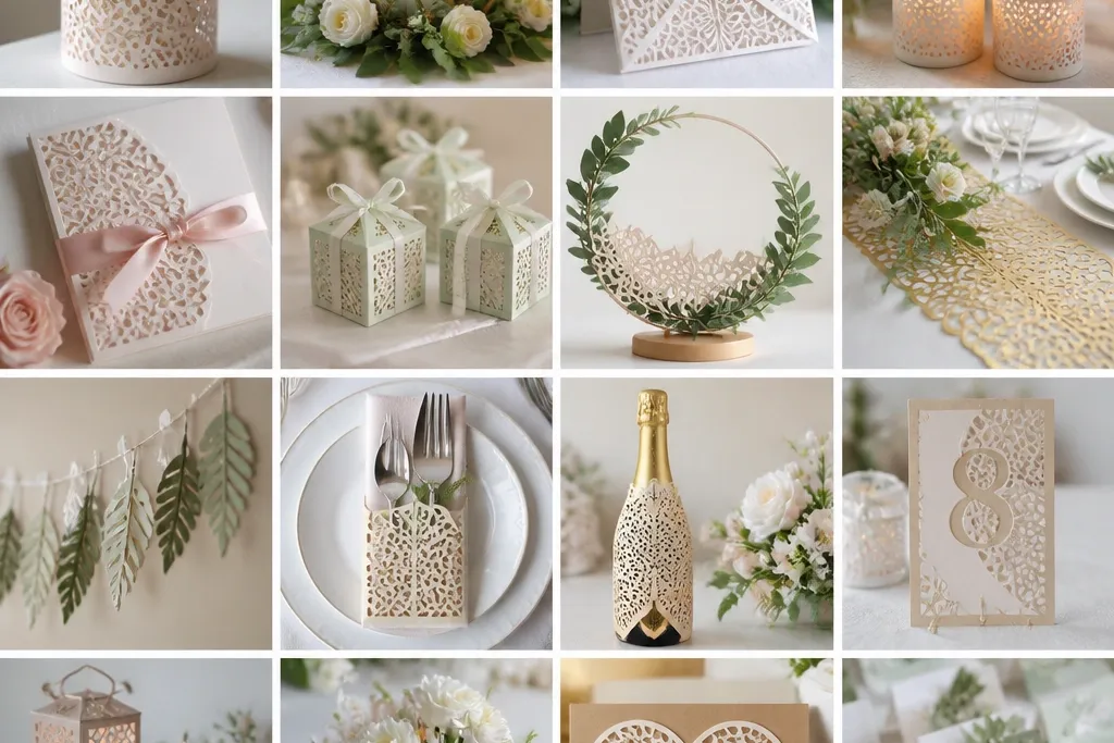 19 DIY Wedding Crafts With Cricut For Stylish Decor modern