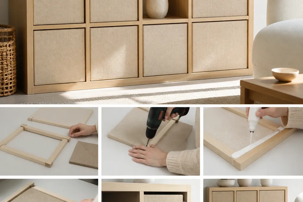Ikea DIY Kallax doors diy steps