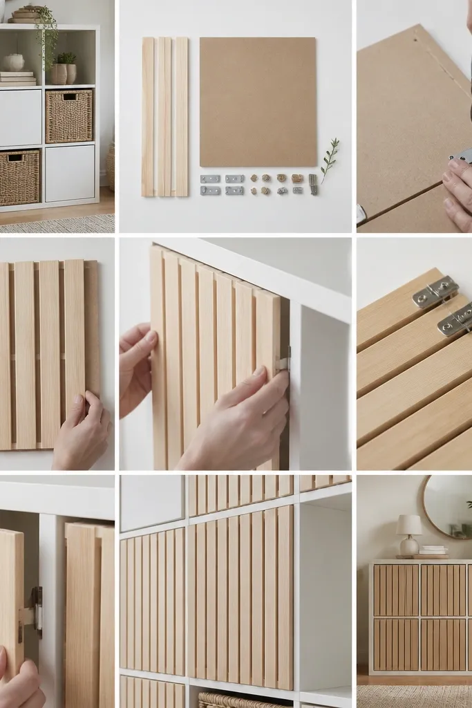 Ikea DIY Kallax doors diy steps