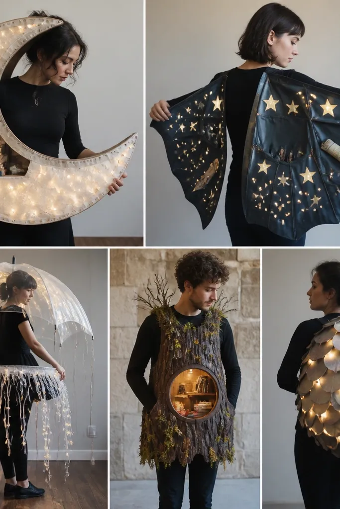 Unique DIY costume ideas with lights and storage