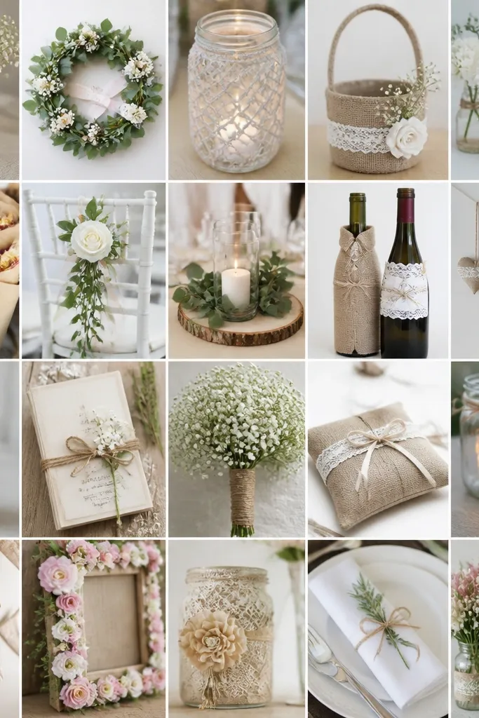 15 Wedding Crafts DIY Creative Ideas For Your Big Day for beginners