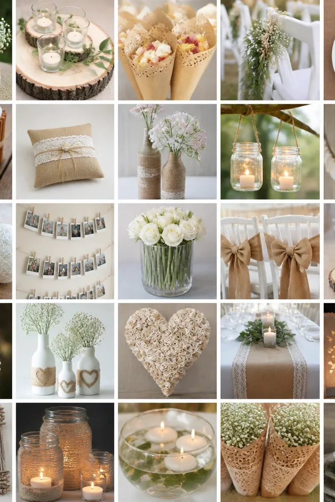 20 Wedding Crafts DIY Homemade Ideas On A Budget on a budget